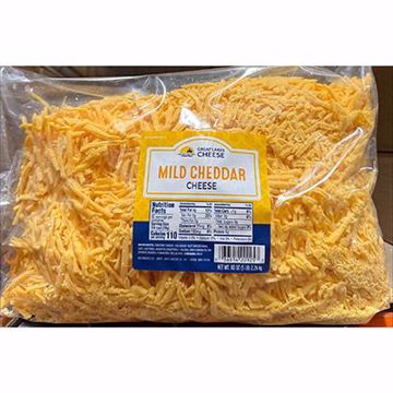 Picture of GREAT LAKES CHEDDAR SHREDDED MILD ORANGE 4/5 LB