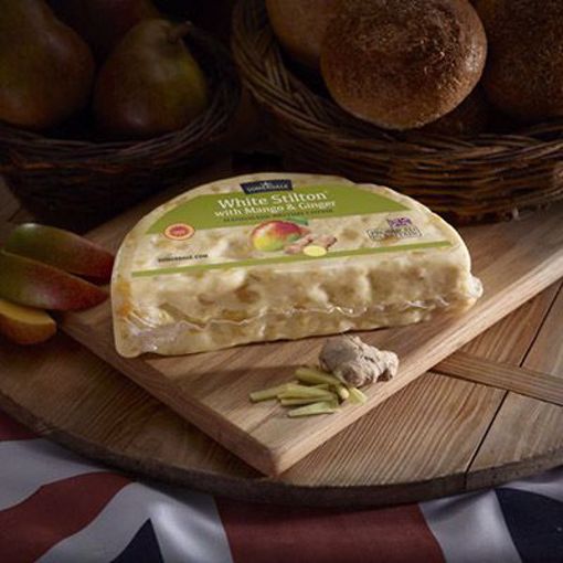 Picture of Somerdale White Stilton w/Ginger and Mango 4/2.2 lb