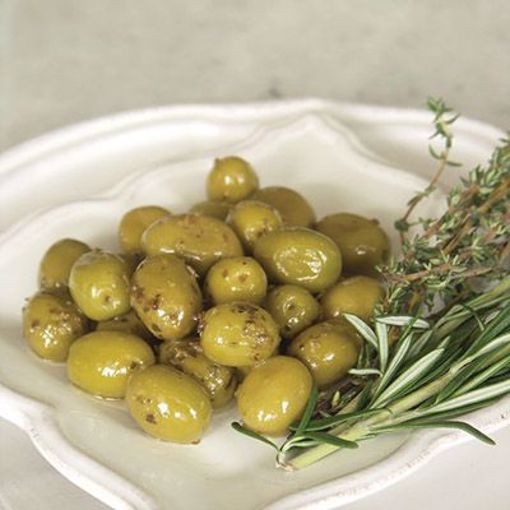 Picture of Barnier Olives Green with Provencal Herbs 1/11 lb