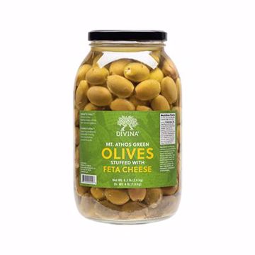 Picture of MT Athos Olives Green with Feta Oil 2/4 lb