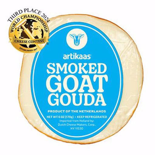 Picture of Artikaas Smoked Goat Gouda Pre-pack 12/6oz
