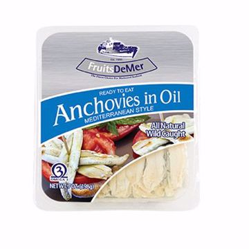 Picture of Fruits de Mer White Anchovies Plain 10/7 oz