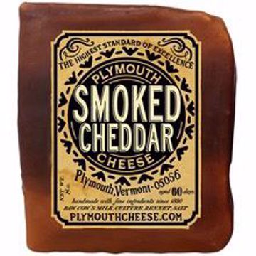 Picture of Plymouth Cheese Cheddar Smoked - Brown Wax 12/8 oz