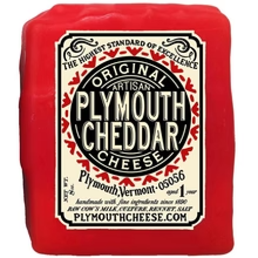 Picture of Plymouth Cheese Cheddar Original 1 Year - Red Wax 12/8 oz