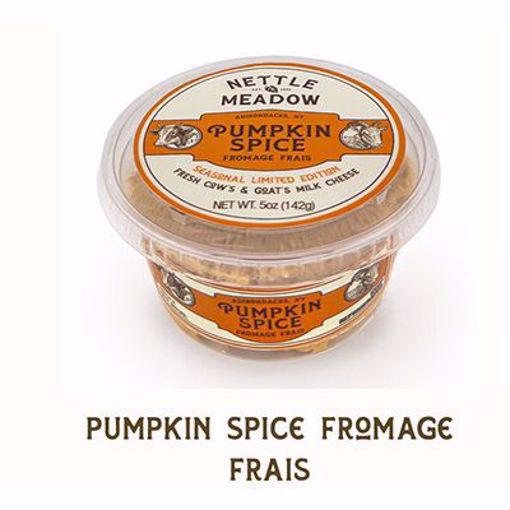 Picture of Nettle Meadow Pumpkin Spice Chevre 8/5oz SEASONAL